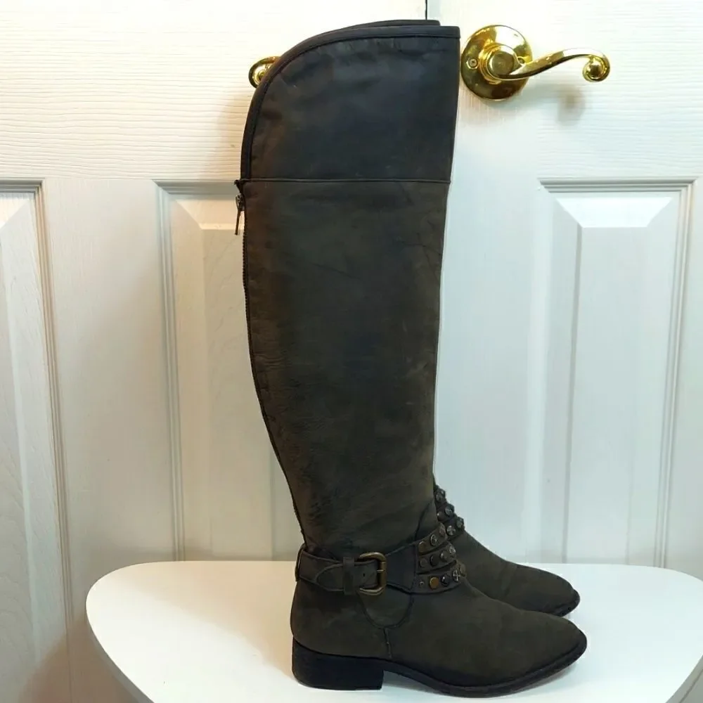 Steven Smoken Studded Western Over The Knee Boot Sz 6